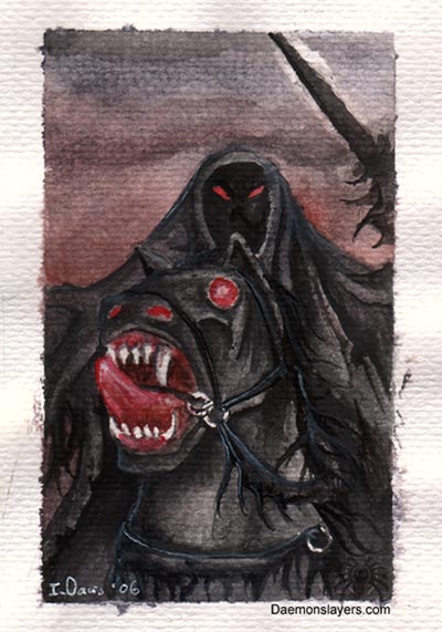 Watercolours - shadow rider