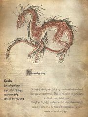 Lesser Demon - Kuralex  Species: Kuralex Class: lesser chaos demon As one of the earlier demons to come through the Dreaming Gate and so become corporeal, the kuralex has over time developed into a demonic species in its own right. To think of a kuralex as a fast, scaly carnivorous horse would not leave you far from the truth. They are vicious but not particularly bright and require skilled riders. Though not very hefty, karulexes are fast and so favoured as light cavalry in battle, or as the steeds of scouts and spies. They are immune to fire and such magics.