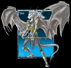 Silvala  Character: Silvala Blackjack's half-sister (same father). She's a pure silver dragon, but like her half-brother fell foul of Shine's curse. She never recovered any memories beyond only the vaguest of her original identity. Although her body was transformed Silvala's nature was not and she remains a force for good. She was found and taken in by the Knights of the Chalice and has become a member of their order, using her fighting prowess and limited magical abilities to protect the weak. As such, when she finally meets Blackjack (they're currently unaware of each other's existence) they don't exactly get on too well .