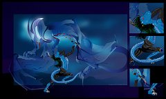 contest final yolaron  "Contest Entry " by Yolaron  Description: " Back story~ Darkclaw meets the demonic dragon-lord Cystan, from my stories. It takes a lot to hurt a demon-dragon, but it looks like Darkclaw figured out how to do it." Darkclaw copyright Drakhenliche Cystan and artwork copyright Yolaron