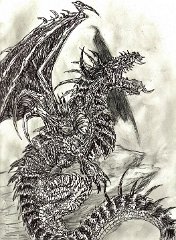 Bloodbayne gift fo Drakenliche  Artwork by:  Reflectingabyss  Character: Bloodbane (Blackjack's true form)  I take my hat off to Reflectingabyss (ok, I don't wear hats usually so that'd be my metaphorical hat). She took on Bloodbane, who is a total pain to draw, and won! I was totally thrilled to receive this, thank you!