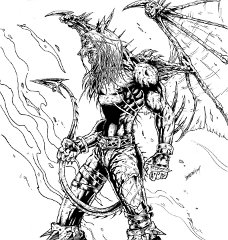 blackJAck by istarrscream  Artist:  Profanebeast  Character:  Blackjack   Blackjack, looking rather baddass. By the awesome Istarrscream. Go see his gallery for some fantastic inkworks, particularly if you're a gore/horror fan.