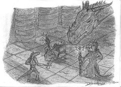 harpyq dave  Artist: Dave Godfrey  Ace job of capturing the moment when the Harpy Queen came to be!
