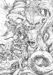 shade by istarrscream  Artist:  Profanebeast  Characters:  Shade  and  Blackjack   This is just too awesome! Istarrscream surpasses himself again. The detail, the action, the setup! Go check out the rest of his gallery on Deviantart and prepare to be blown away. Check the Illustration gallery for my attempt at colouring this.