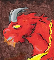 The Demon Lord  Warlord Vorl by CorruptChimera off DA. Good job with those oil pastels!
