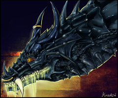 toxic by amenlon-d3bv1py  Artist:  SinteArkas  Character: Bloodbane 'Toxic' Amenlon's half of a trade I did with her a little while ago. Lovely portrait of Bloodbane there :)