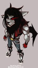 Chibi by Endling  Artist:  Endling  Endling was offering a limited number of chibi commission slots to raise money for a good cause so I couldn't resist taking the opportunity to commission one. Blackjack makes for a pretty mean looking chibi, I have to say.