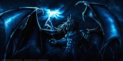 The Storm by Dokiestudioz  Artwork by:  Dokuro  Character: Blackjack  Another most awesome rendition of Black' by Dokuro... I just love this, especially with that dramatic lighting.  heheh, and he's nekkid  girly giggle . He looks like he's about to rip the head off whoever nicked his trousers.