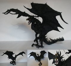 bloodbane sculpt  Artwork by:  Safir  Character: Bloodbane  Sooo awesome. Beautiful papier-mache sculpture of Bloodbane. Very happy I had the good fortune to snag this commission :-)