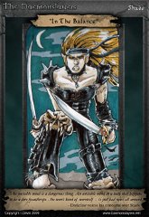 007 'In the Balance' : ATC, character, daemonslayers, demon, slayers, tria, markers, trading card, card, shade, warrior, human, male, fierce
