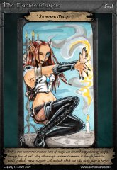 009 'Summon Magic' : ATC, character, daemonslayers, demon, slayers, tria, markers, trading card, card, soul, magic, warrior