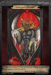 012 'Underworld Daemon' : ATC, character, daemonslayers, demon, slayers, tria, markers, trading card, card, daemon, winged