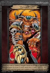 019 'Saragoth' : ATC, character, daemonslayers, demon, slayers, tria, markers, trading card, card, saragoth, demon, lord, archdemon