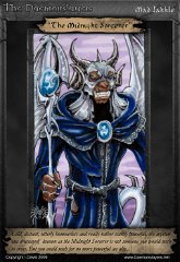 020 'The Midnight Sorcerer' : ATC, character, daemonslayers, demon, slayers, tria, markers, trading card, card, dracosvulf, silver, dragon, mage, midnight, sorcerer, magic, magician, wizard