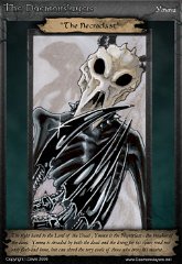 032 'The Necroclast' : ATC, character, daemonslayers, demon, slayers, tria, markers, trading card, card, necroclast, ymmu, undead, claws, gauntlet, skull