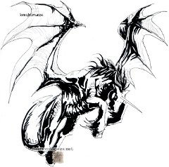 Knightmare - lines  Quick pen and ink drawing of Knightmare : knightmare