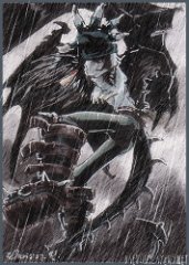 Rain  Markers. ACEO... I keep meaning to redraw this some day.